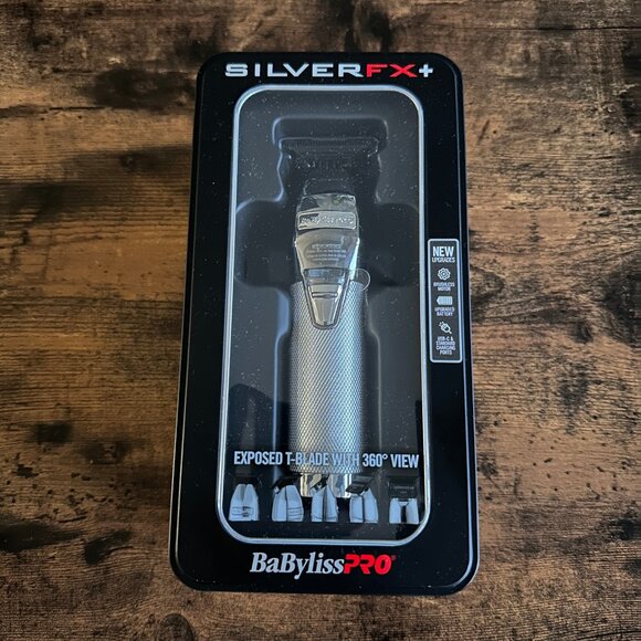 NEW BaBylissPRO FX+ Professional Barber Cord/Cordless Hair Trimmers - Silver - Picture 1 of 6